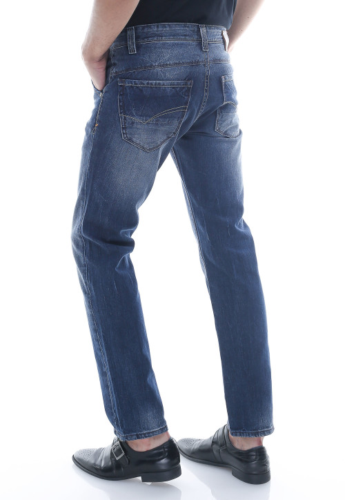 Edwin Celana Jeans  Slim  Fit  Pria  Panjang Medium Blue La 02 